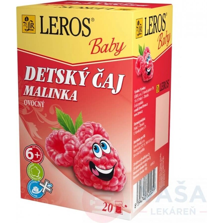 LEROS CHILDREN'S TEA MALINKA 2x20g, tea for children