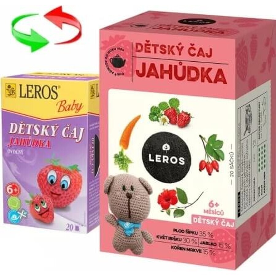 LEROS CHILDREN'S TEA MALINKA 2x20g, tea for children