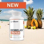 GYMBEAM Bromelina Papaina 1×90 cps, integratore alimentare