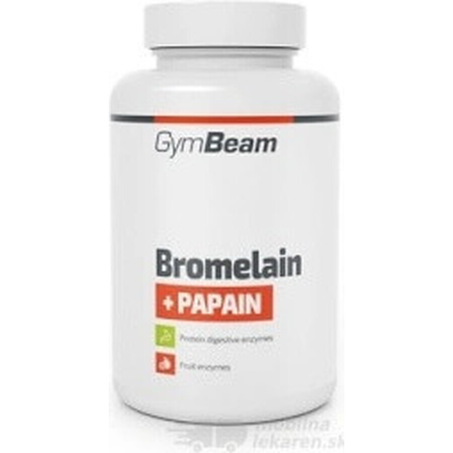 GYMBEAM Bromelina Papaina 1×90 cps, integratore alimentare