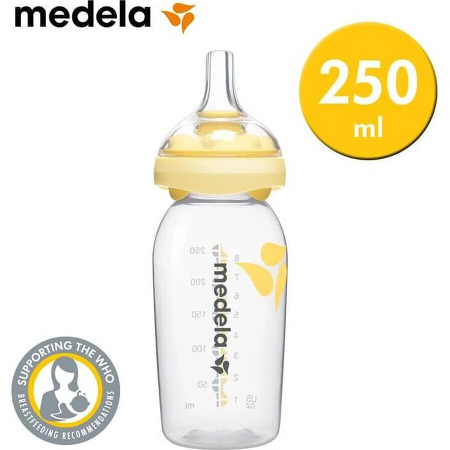 Medela Calma™ fles voor baby's die borstvoeding krijgen 250 ml 1×1 fles