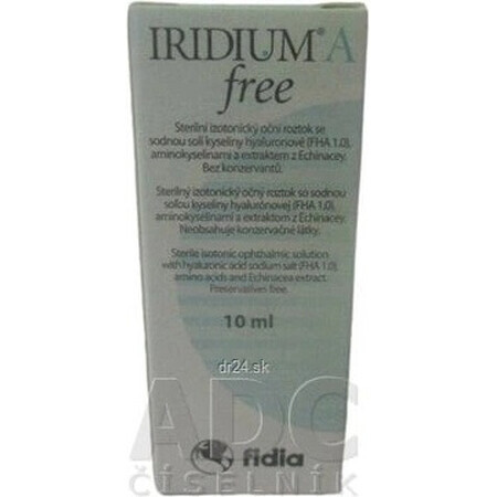 IRIDIUM A free Soluzione oculare isotonica sterile 1×10 ml