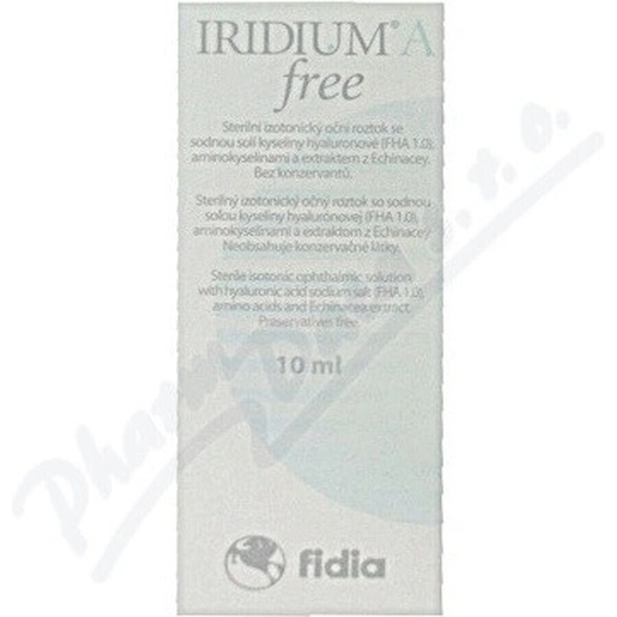 IRIDIUM A free Soluzione oculare isotonica sterile 1×10 ml