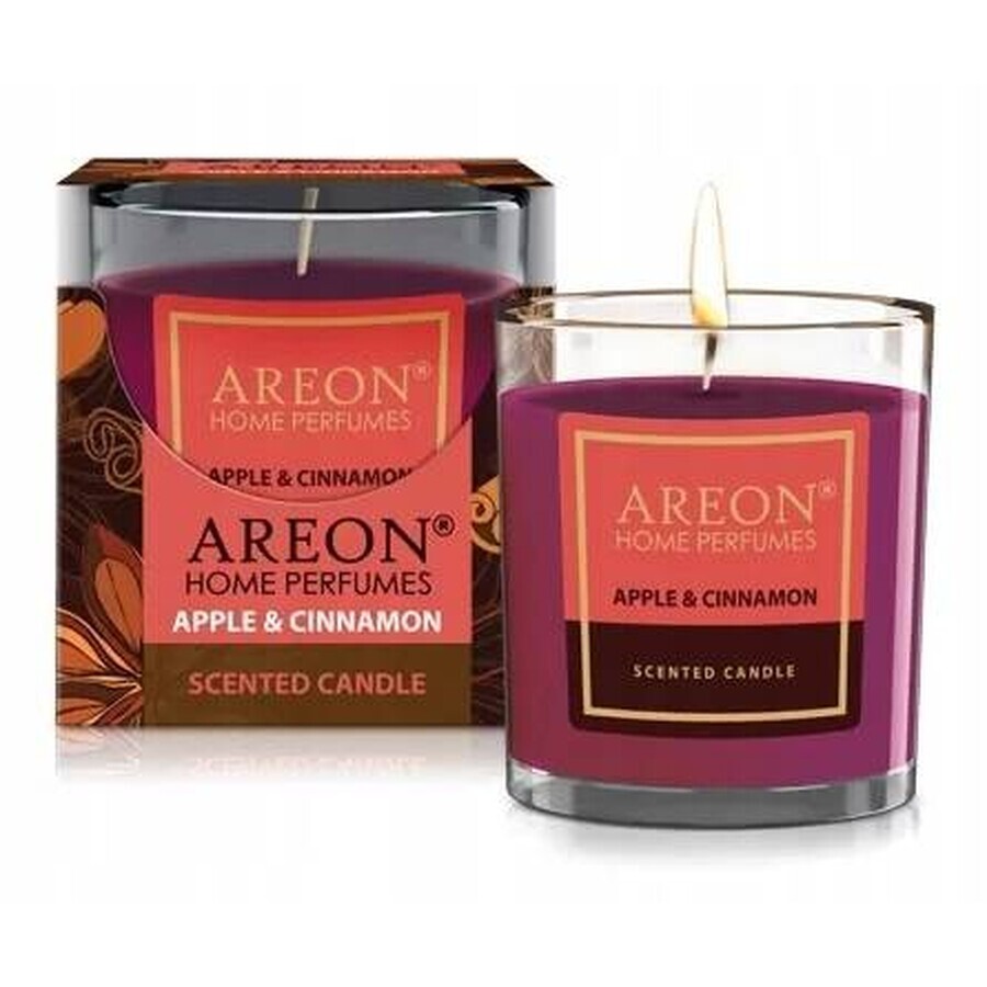 Areon Candle Apple & Cinnamon 120g 1×1 pc, candle