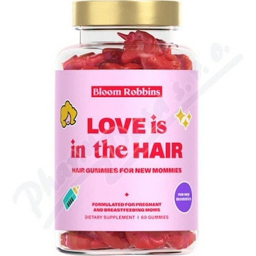 LOVE is in the HAIR - Gomma per capelli per neomamme 1×60 pezzi, integratore alimentare per mamme