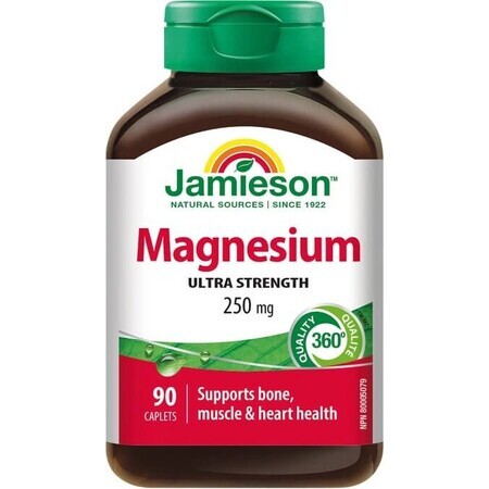 JAMIESON MAGNESIUM 250 mg 1×90 tbl, magneziu