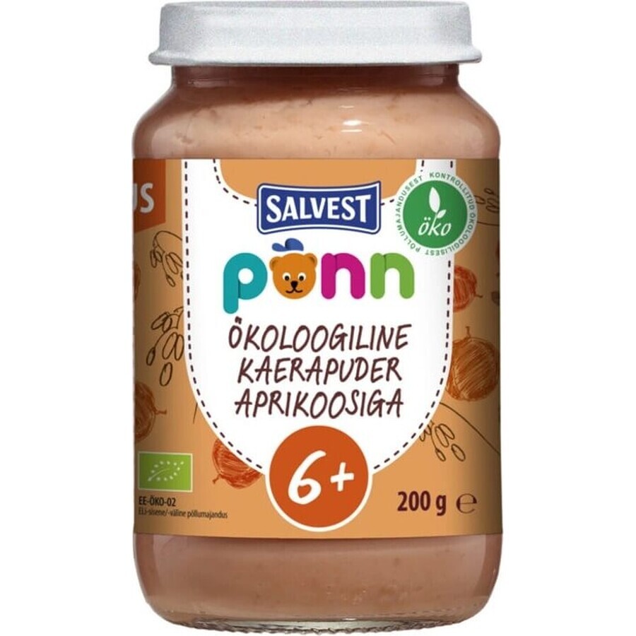 SALVEST ORGANIC Põnn Albicocche con fiocchi d'avena 200 g 1×200 g