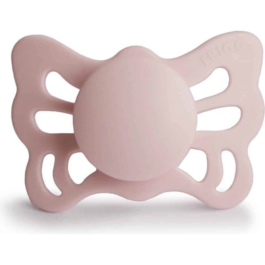 FRIGG Butterfly Schmetterling Anatomische Silikon Schnuller Blush, +6m 1×1 pc, Silikon Schnuller