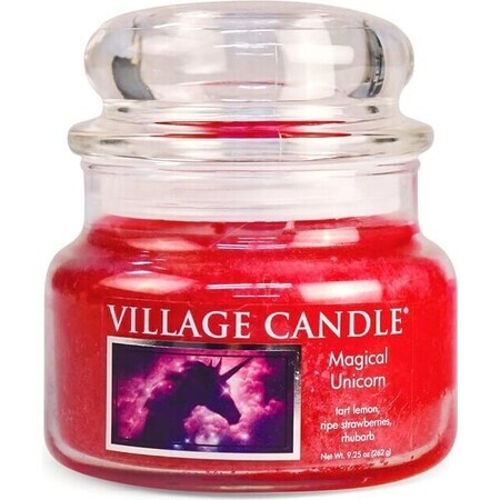 Village Candle Candela profumata in vetro - Magical Unicorn, media 1×1 pz, candela profumata