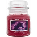 Village Candle Candela profumata in vetro - Magical Unicorn, media 1×1 pz, candela profumata