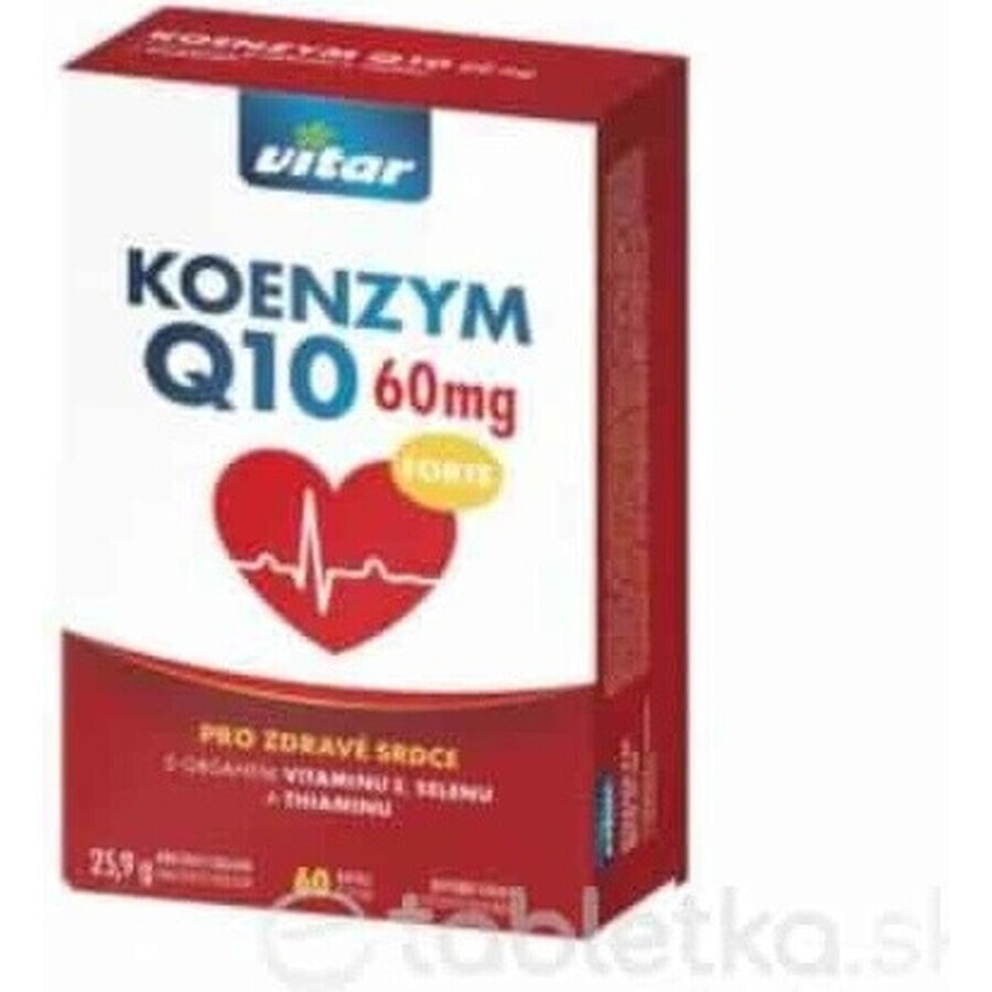 KOENZYM Q10 60 mg FORTE 1×60 cps, con vitamina E e selenio