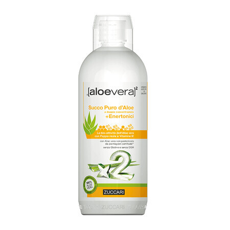 AloeVera2 Succo Puro D'Aloe + Enertonici Zuccari 1000ml