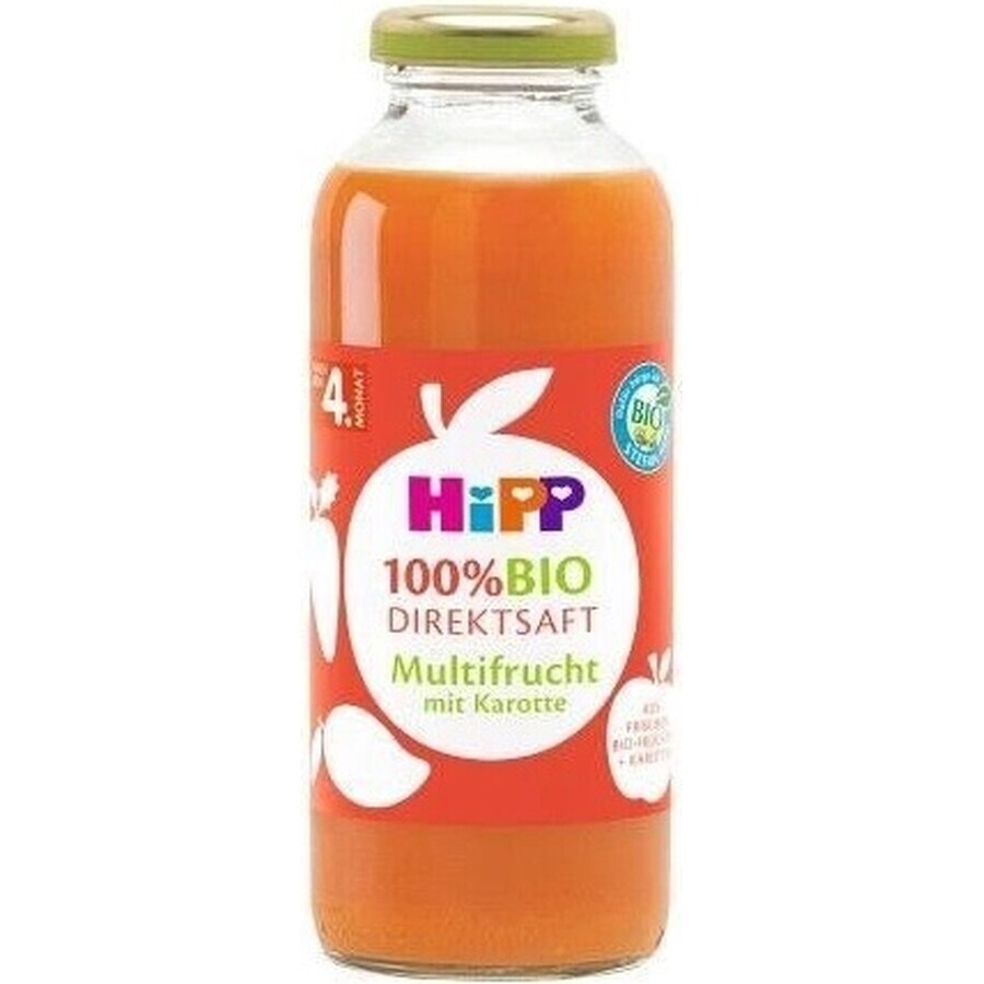 HiPP 100% Zumo de fruta ecológico con zanahoria 1×330 ml, zumo de fruta