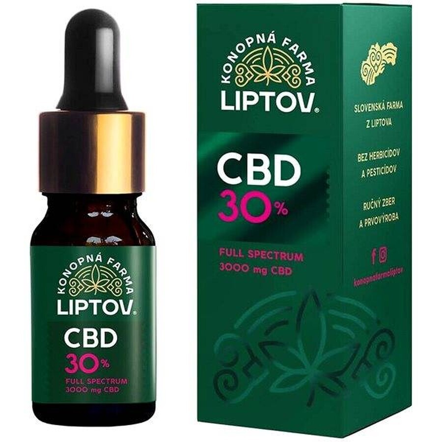 HEMP FARMA LIPTOV CBD OIL 30% 10ML 1×10 ml