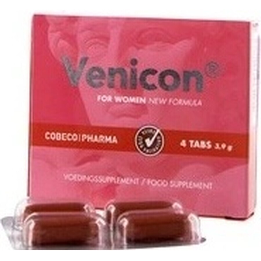 Cobeco compresse afrodisiache Venicon Women 1×4 tbl, per donne