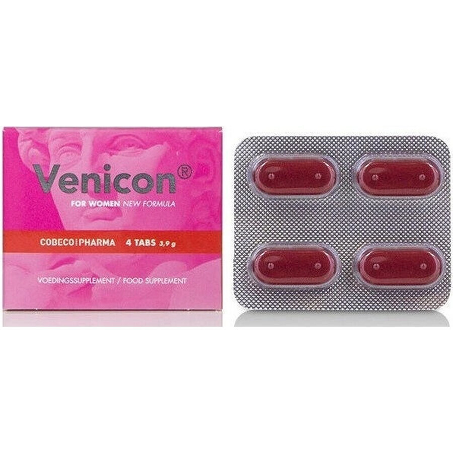 Cobeco compresse afrodisiache Venicon Women 1×4 tbl, per donne