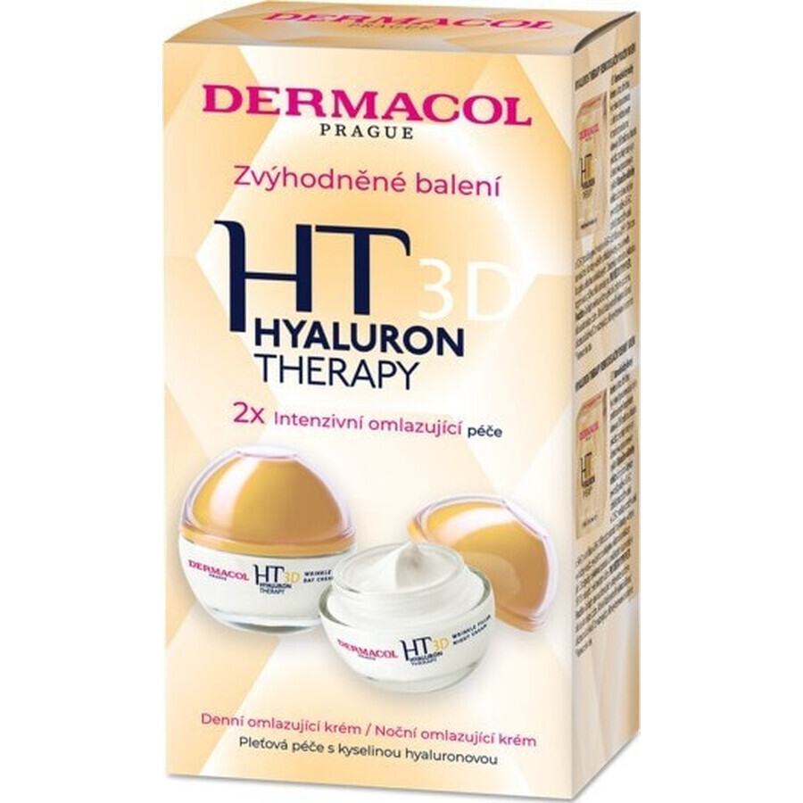 Dermacol Duopack HT3D Tages- und Nachtcreme 1×100 ml, 50 ml + 50 ml