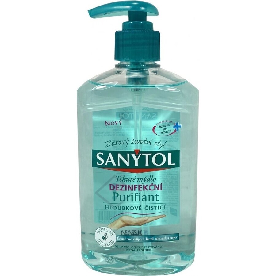 Sanytol Savon désinfectant purifiant 1×250 ml, savon désinfectant