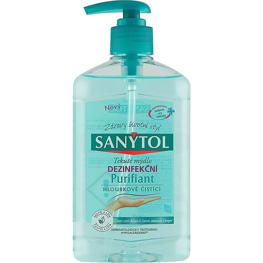 Sanytol Savon désinfectant purifiant 1×250 ml, savon désinfectant