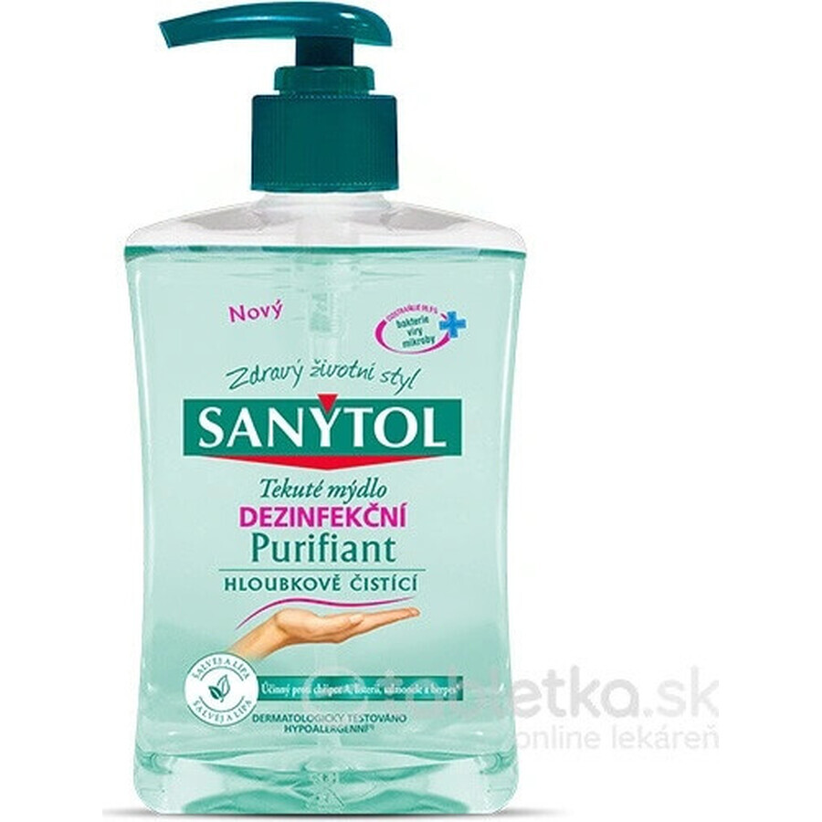 Sanytol Savon désinfectant purifiant 1×250 ml, savon désinfectant