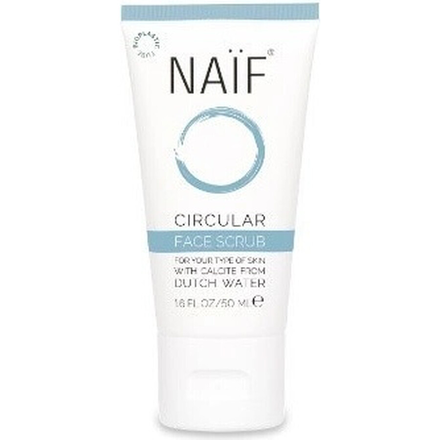 NAÏF Peeling facial con piedra caliza circular 1×50 ml, peeling facial