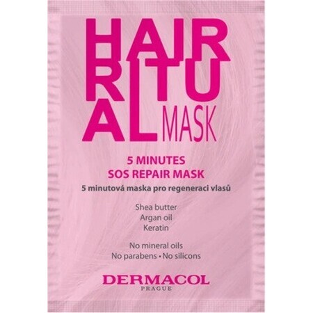 Dermacol HAIR RITUAL 5-Minuten-Haar-Regenerationsmaske 1×15 ml