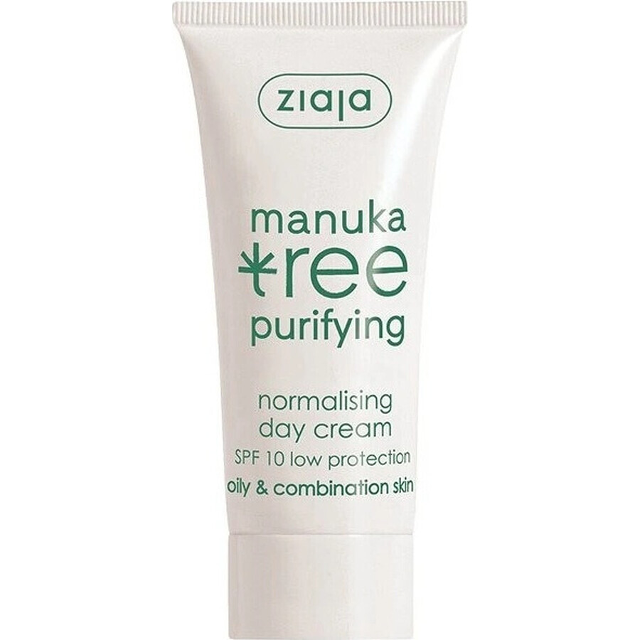 Ziaja Manuka - crema giorno normalizzante per pelli grasse e miste 12+ 1×50 ml, crema giorno