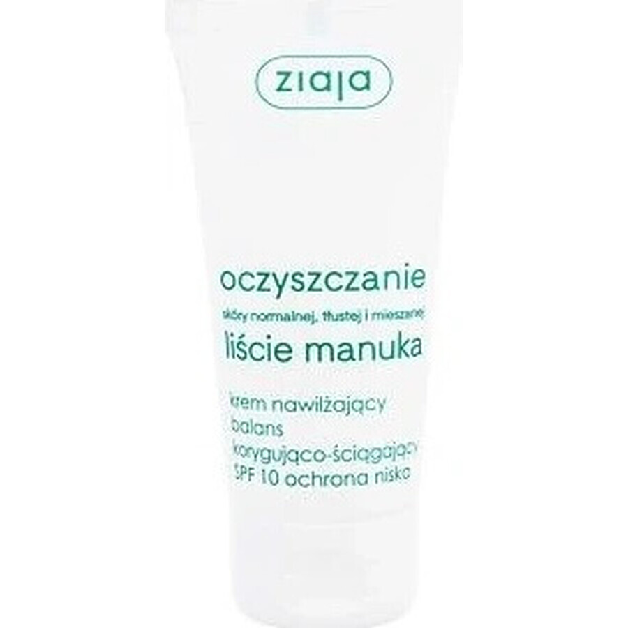 Ziaja Manuka - crema giorno normalizzante per pelli grasse e miste 12+ 1×50 ml, crema giorno