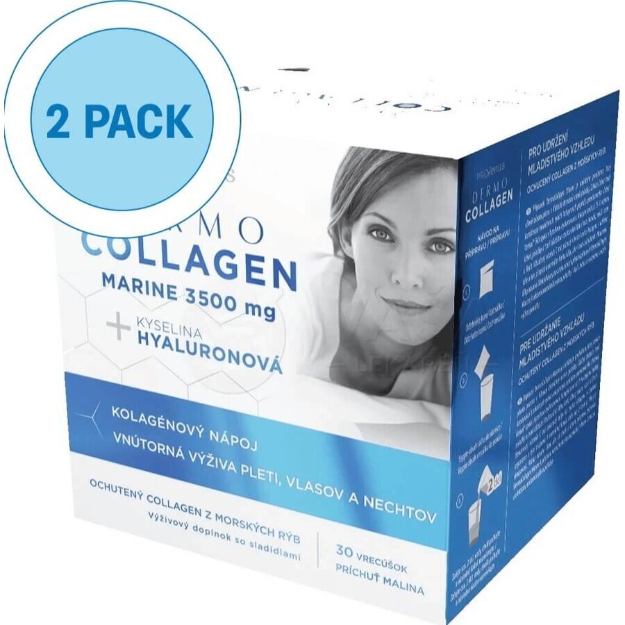 DermoCollagen Marine 3500 mg ProVenus 1×30 buc, aromă de zmeură