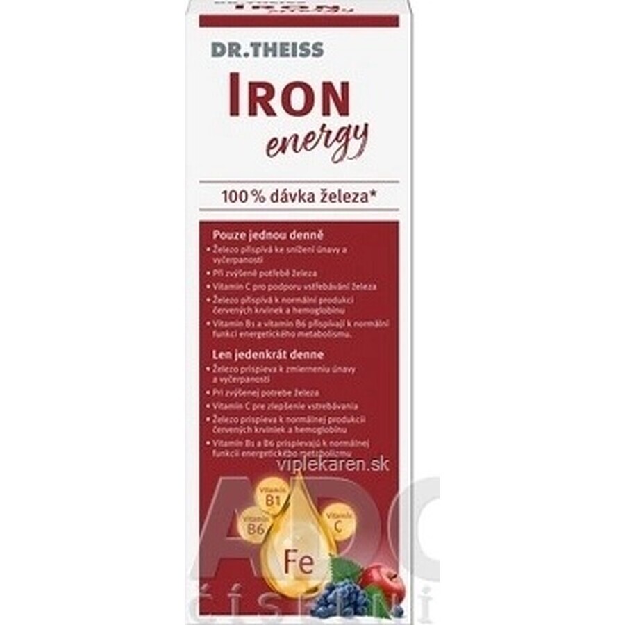 Dr. Theiss Iron Energy 1×250 ml, food supplement