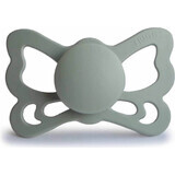 FRIGG Butterfly ciuccio anatomico in silicone Sage, 0-6m 1×1 pz, ciuccio in silicone