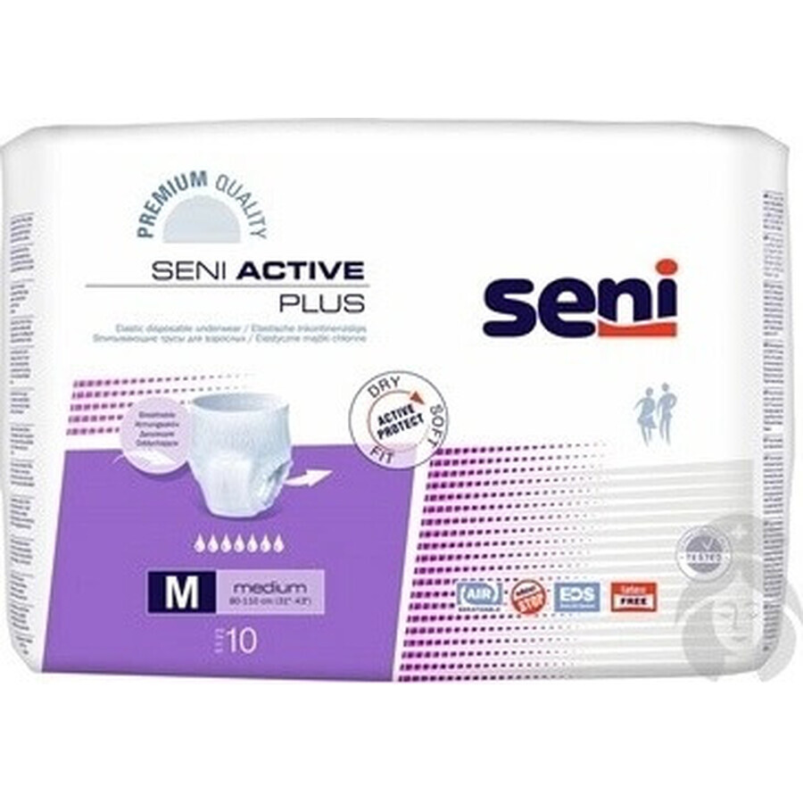 ACTIVE Seno medio 2 1×10 pezzi, slip, vita 80-110cm