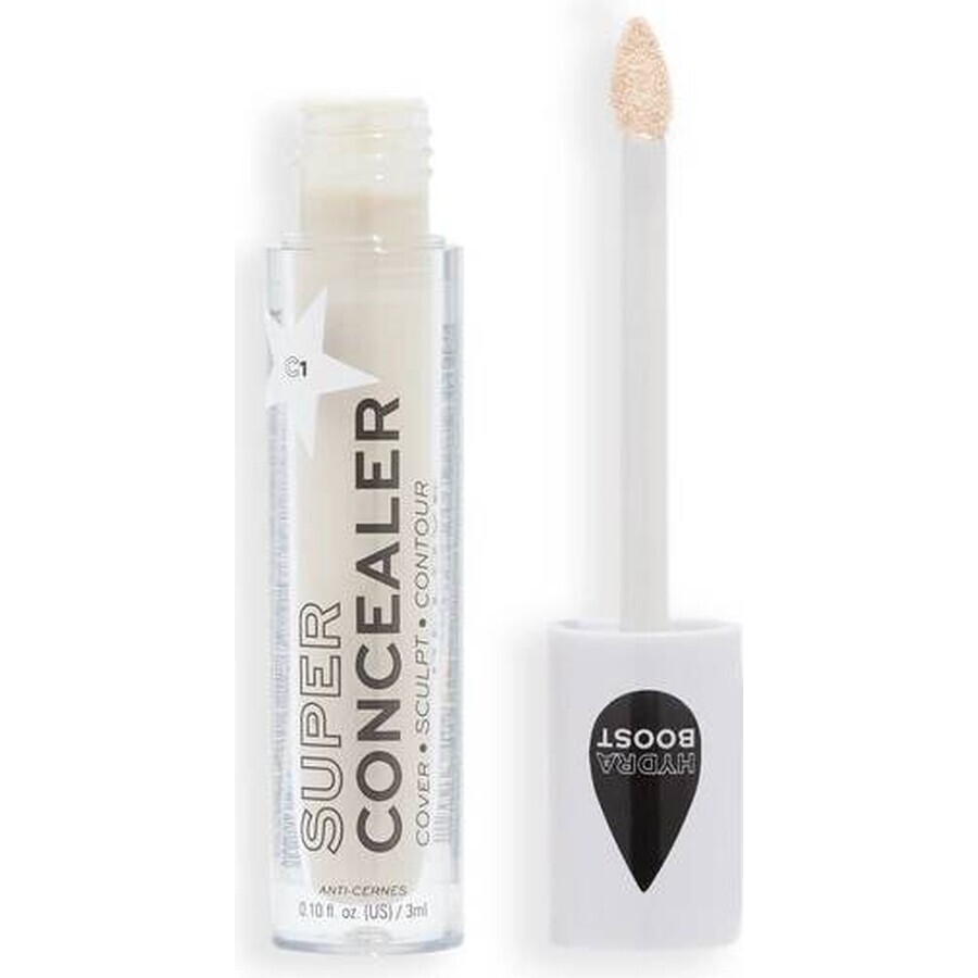 Revolution Relove, Super Concealer Stralend Mat C1, concealer 1×3 ml, concealer