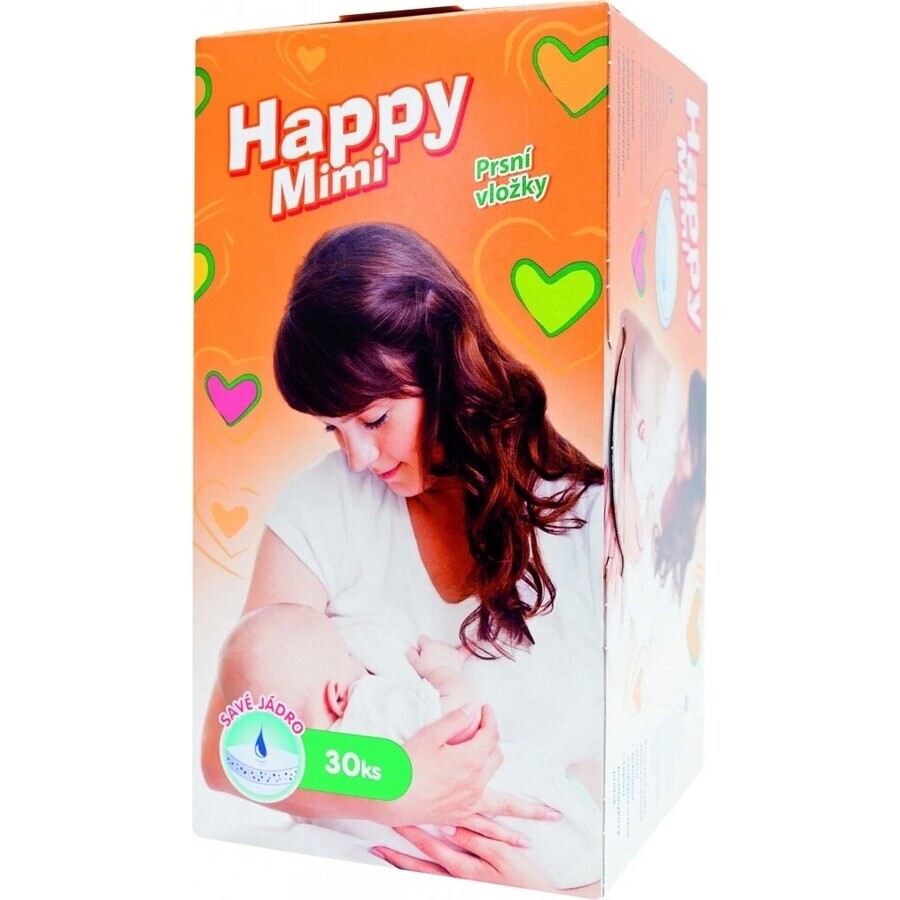 Happy Mimi assorbenti per il seno 1×30 pezzi, assorbenti per il seno