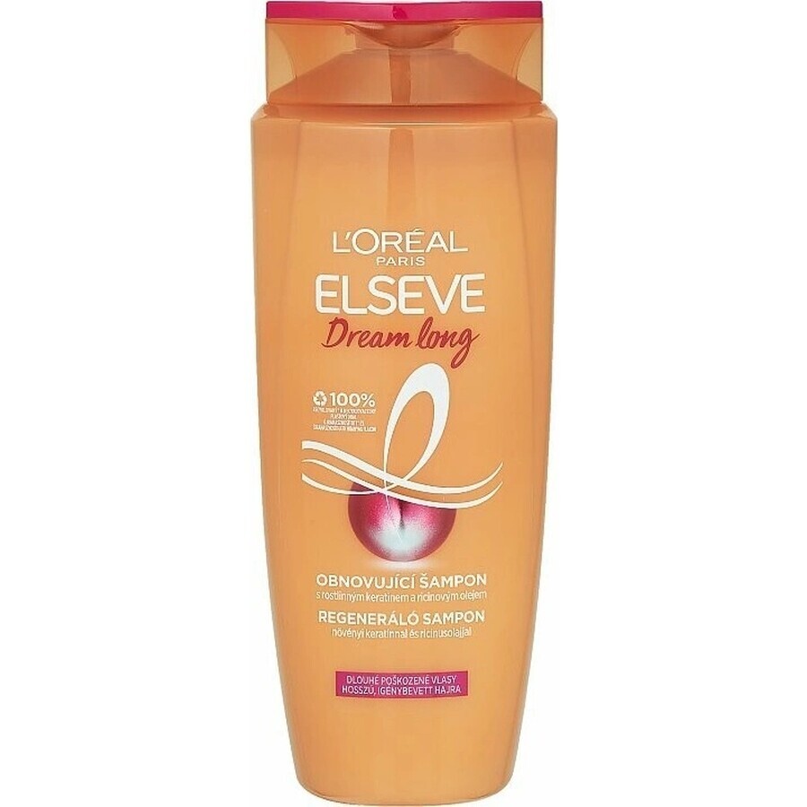 L'Oréal Paris Elseve Elseve Dream Long Renewing Shampoo 1×700 ml, soutien à la croissance des cheveux