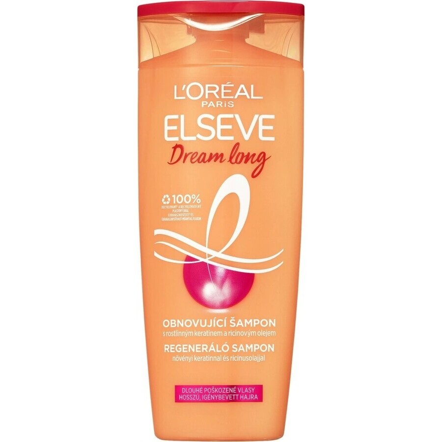 L'Oréal Paris Elseve Elseve Dream Long Renewing Shampoo 1×700 ml, soutien à la croissance des cheveux