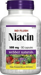 WEBBER NATURALS Niacina B3 500 mg non allergenico! 1&#215;90 cps, integratore alimentare