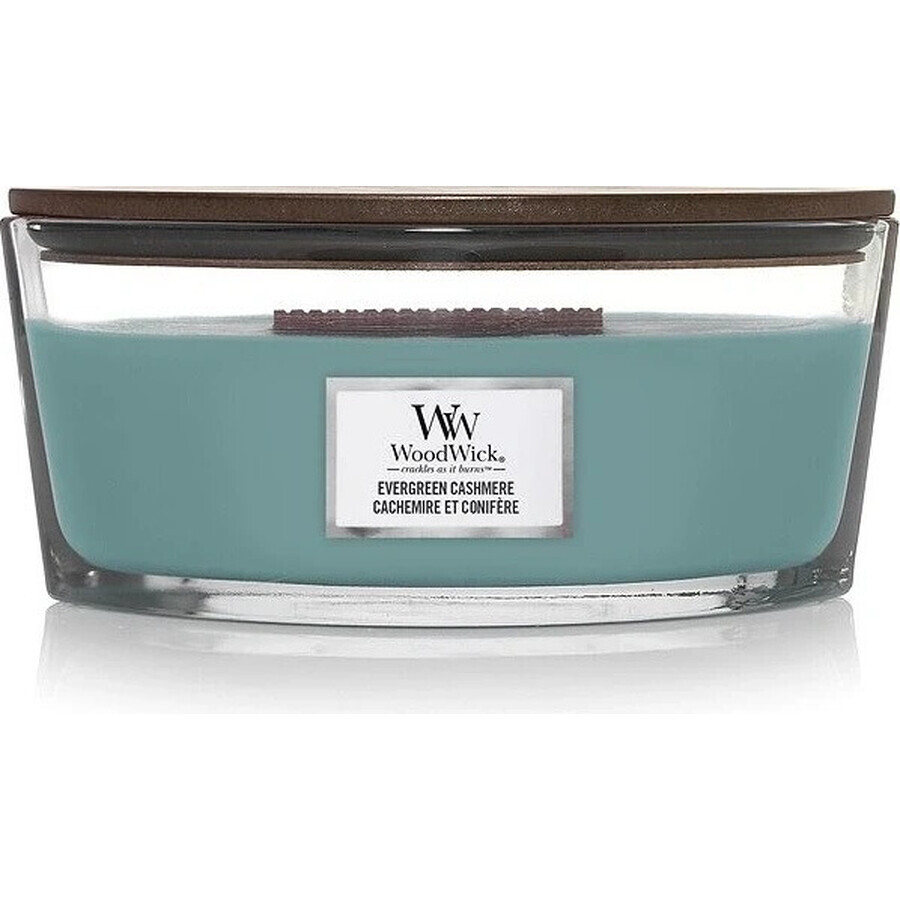 WoodWick Boat Evergreen Cashmere Evergreen Candle 1×453,6 g, scented candle