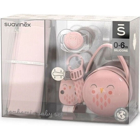 Set regalo per bambini SUAVINEX | BONHOMIA - set 1×1 rosa, set regalo per bambini