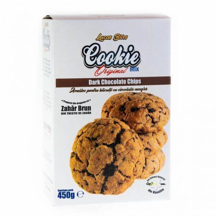 Dark Chocolate Cookies Mix-Dark Chocolate Cookies Mix, 450 gr, Lucas Bites