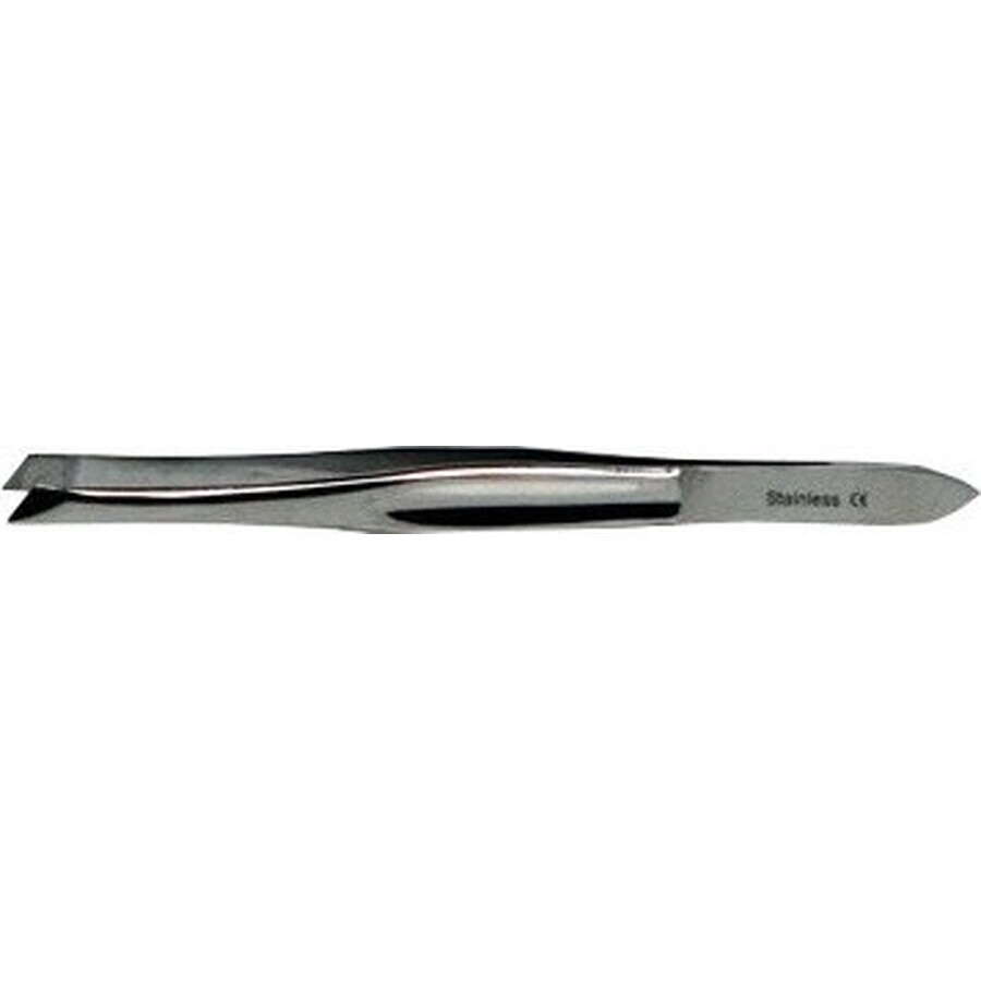 COSMETIC COSMETIC tweezers - slanted edge 9 cm 1×1 pc, stainless steel