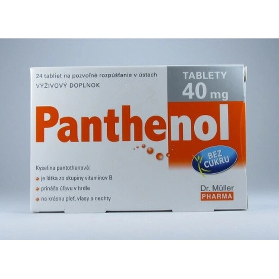 Dr Müller PANTHENOL 40 MG 1×24 tbl, integratore alimentare