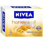 NIVEA Honey&Oil Solid Soap 100g 1×100 g, solid soap