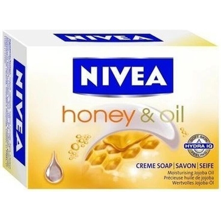 NIVEA Honey&Oil Solid Soap 100g 1×100 g, solid soap