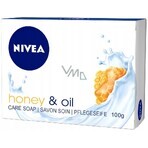 NIVEA Honey&Oil Solid Soap 100g 1×100 g, solid soap