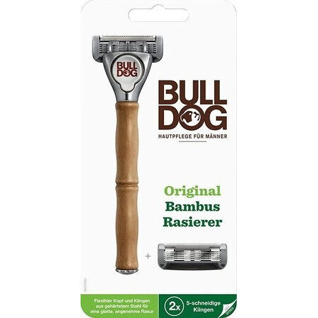 Rasoio Bulldog Bulldog Original Bamboo + 2 testine di ricambio Set 1×1, rasoio + 2 testine di ricambio