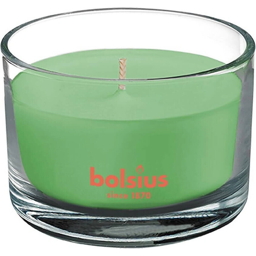 Bolsius Aromatic 2.0 Candela profumata in vetro con tè verde 1×1 pz, dimensioni 90 x 63 mm