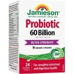 JAMIESON PROBIOTIC 60 BILLION ULTRA STRENGTH 1×24 cps, mezcla de cultivos bacterianos