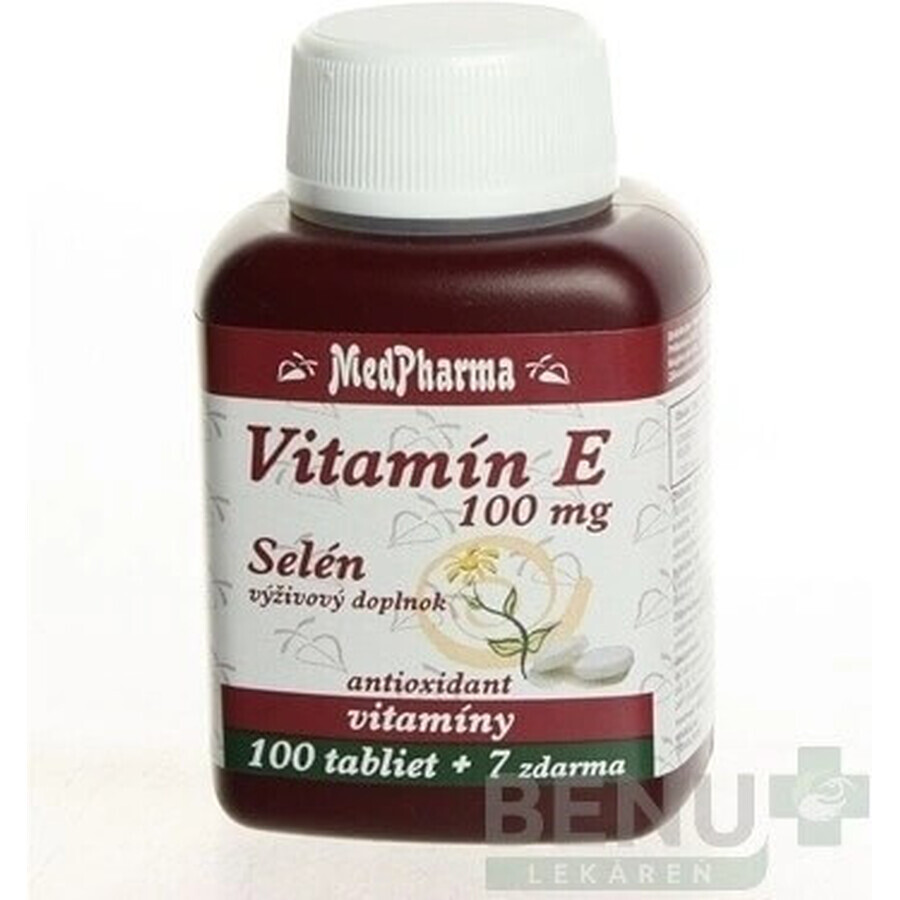 MedPharma VITAMIN E 100 1×107 cps, food supplement