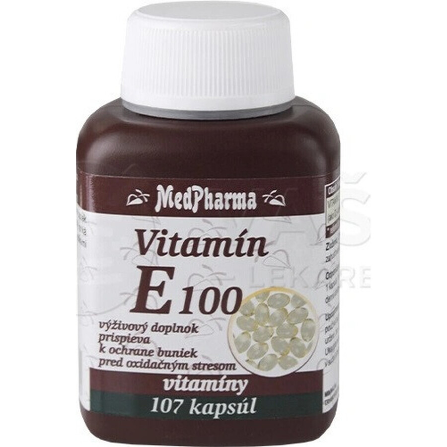 MedPharma VITAMIN E 100 1×107 cps, food supplement